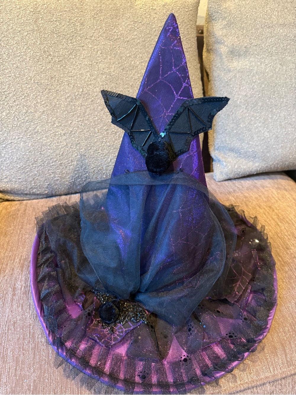 Purple Witch Hat women’s Costume Accessory - Picture 6 of 6